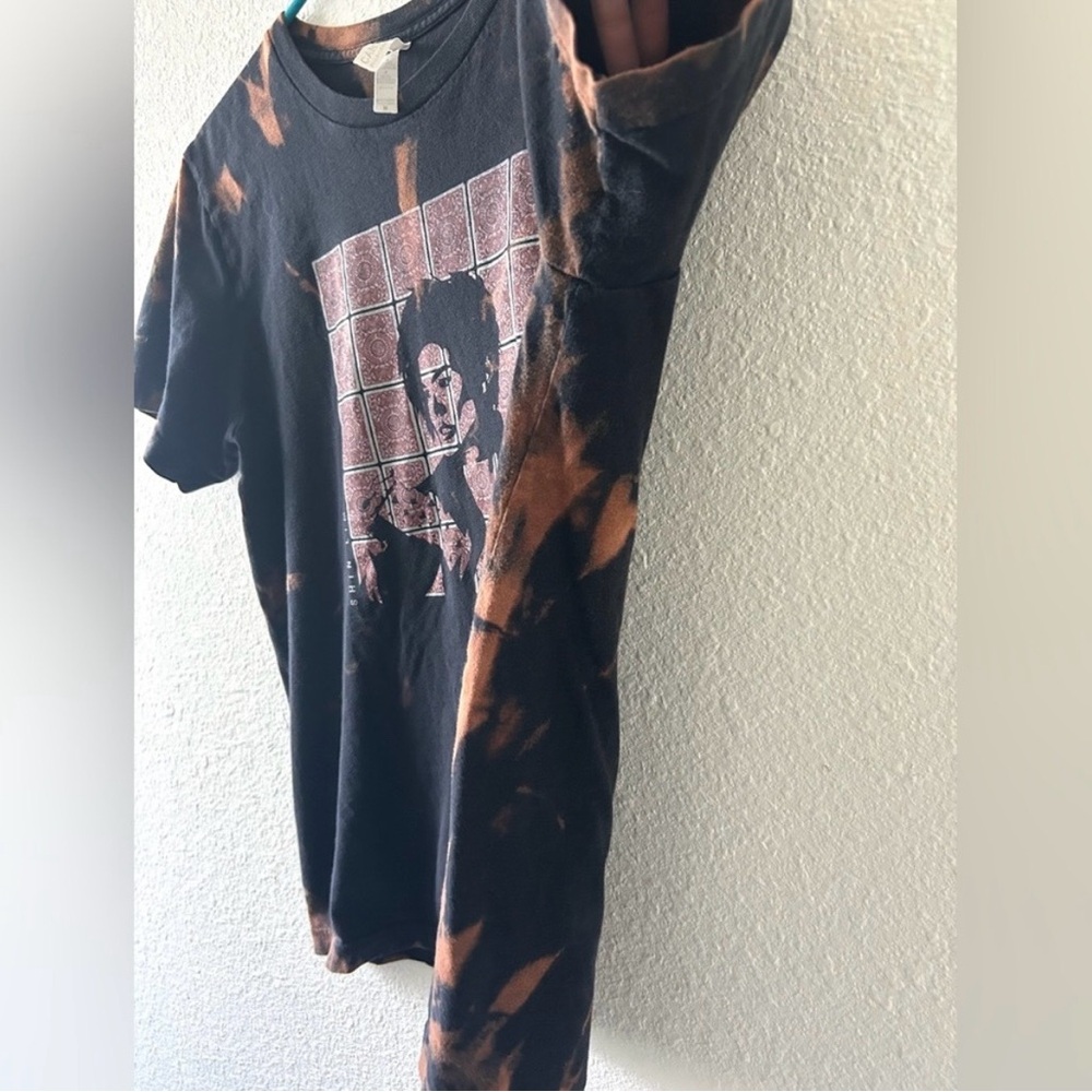 Bella + Canvas Graphic Tee – Size Medium – Custom Bleach Dyed - Picture 5 of 9